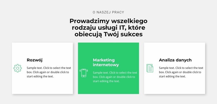 Odnosząca sukcesy firma IT Szablony do tworzenia witryn internetowych