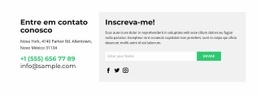 Construtor De Sites Exclusivo Para Texto E Formulário De Feedback