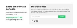 Texto E Formulário De Feedback - HTML Website Creator