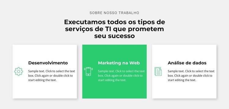 Empresa de TI de sucesso Modelos de construtor de sites