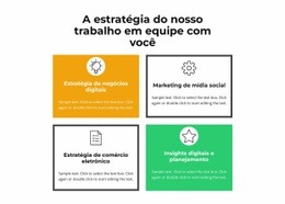 Web Design Incrível Para Nosso Trabalho Em Equipe