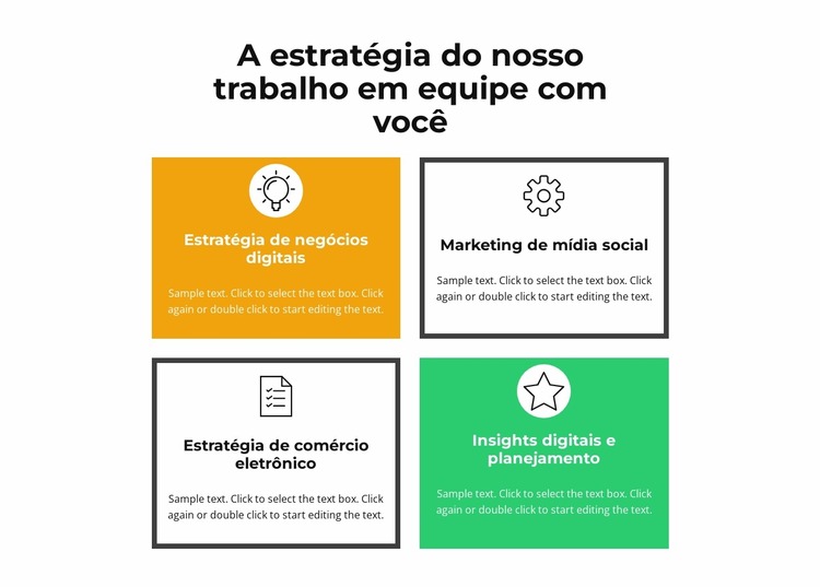 Nosso trabalho em equipe Template Joomla