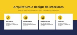 Arquitetura E Interiores - Modelo Multifuncional De Uma Página