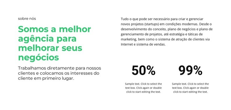 Contador e texto Landing Page