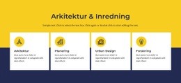 Responsiv HTML För Arkitektur Och Inredning