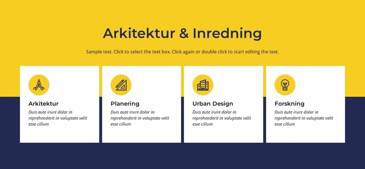 Arkitektur och inredning Hemsidedesign