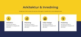 Arkitektur Och Inredning - Responsiv Webbplats