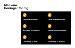 Möt Vår Lösning - Gratis Webbplatsmall