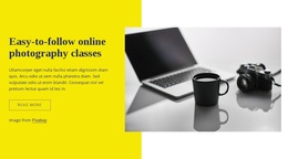 Online Photography Classes - Personal Website Template