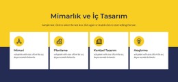 Mimari Ve Iç Için Duyarlı HTML