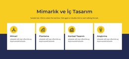 Mimari Ve Iç - Duyarlı Web Sitesi