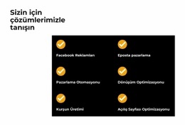 Çözümümüzle Tanışın - Ücretsiz Web Sitesi Şablonu