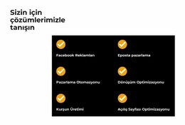 Çözümümüzle Tanışın Için Önyükleme HTML'Si