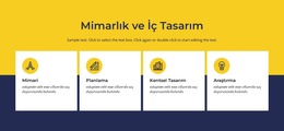 Mimari Ve Iç Için Bootstrap Teması Çeşitleri