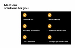 Meet Our Solution - Responsive Web Page