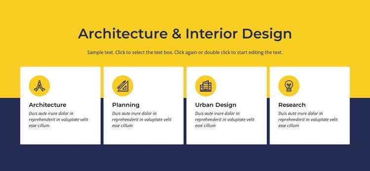 Architecture and interior Web Page Design
