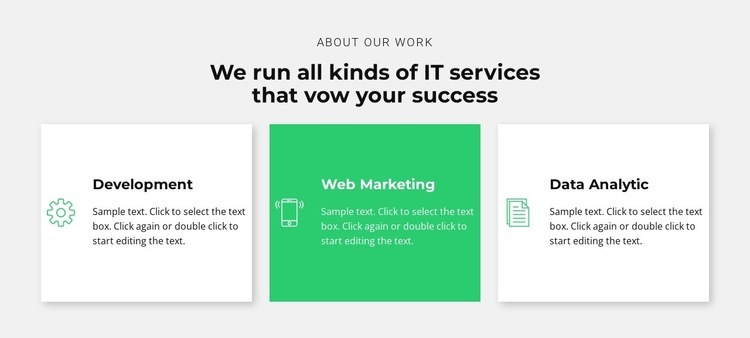 Successful IT company Web Page Design