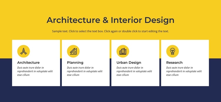 Architecture and interior Website Builder Software