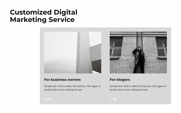 Customized digital design Website Design