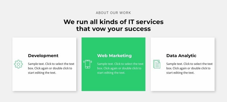 Successful IT company Wix Template Alternative