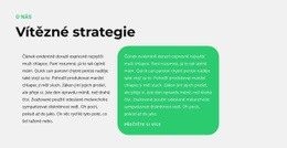 Vedoucí Strategie – Vytvořte Úžasnou Šablonu