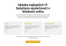 IT Kancelář – Šablona Jedné Stránky
