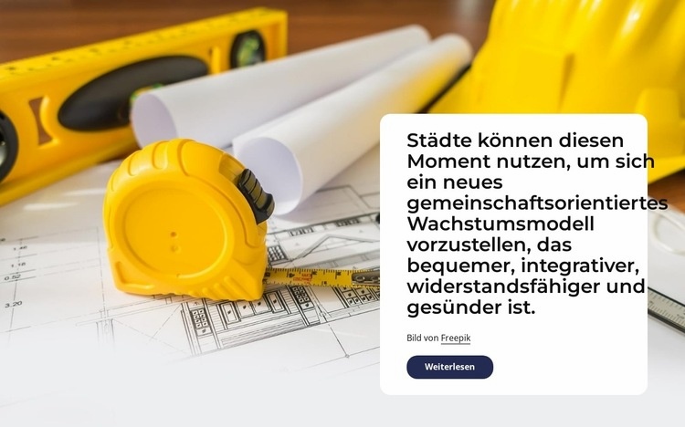 Städte befinden sich an einem Wendepunkt HTML Website Builder