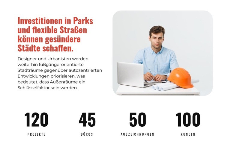 Strategische Architektur Website Builder-Vorlagen