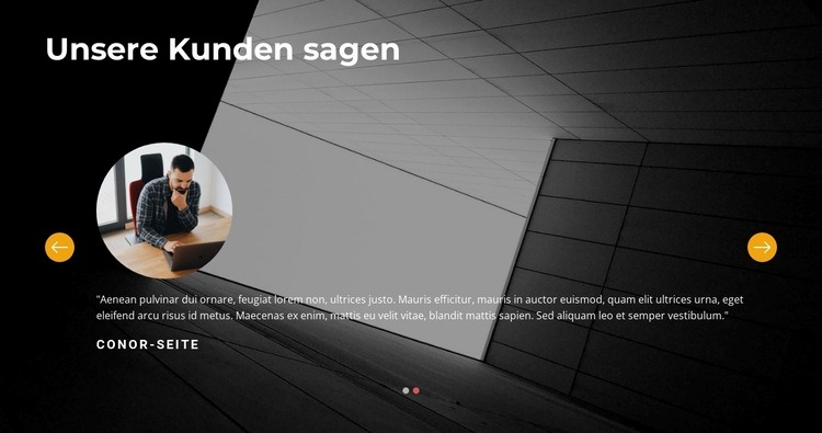 Positive Bewertungen Website Builder-Vorlagen