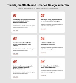 Trends Prägen Städte – Benutzerdefiniertes WordPress-Theme