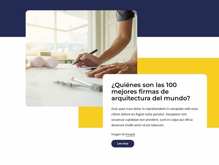 Las mejores firmas de arquitectura Plantillas de creación de sitios web