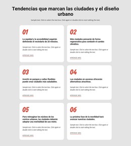 Plantilla De Sitio Para Tendencias Que Marcan Las Ciudades