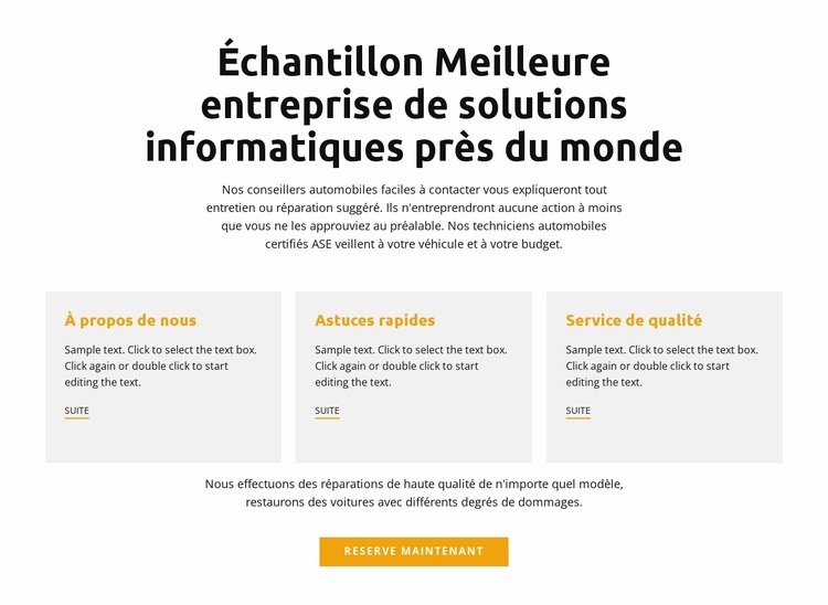 bureau informatique Modèle HTML5