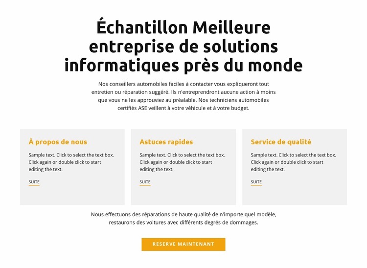 bureau informatique Modèle Joomla