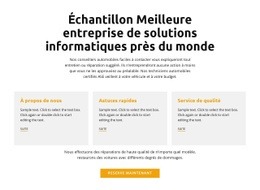 Bureau Informatique - Un Magnifique Modèle D'Une Page