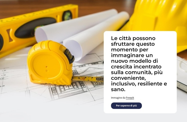 Le città sono a un punto di svolta Un modello di pagina