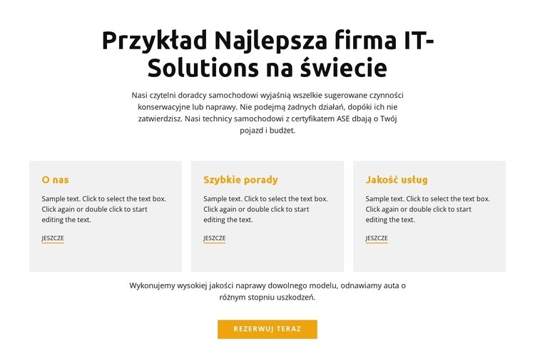 Biuro IT Makieta strony internetowej