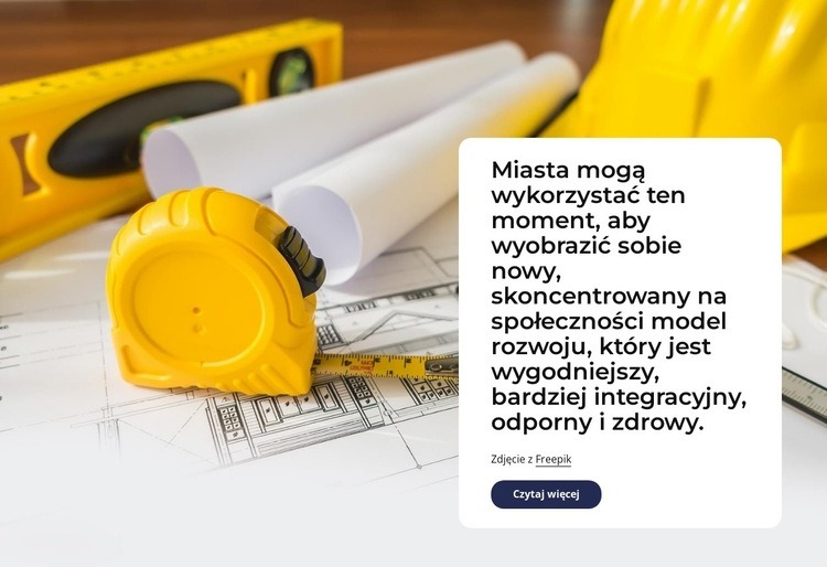 Miasta są w punkcie przegięcia Makieta strony internetowej