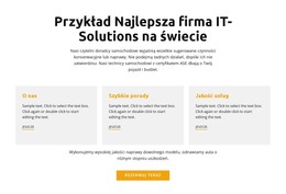 Biuro IT - Szablon Jednej Strony