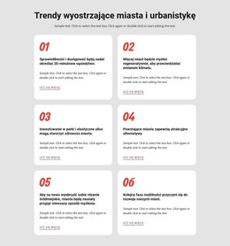 Trendy Wyostrzające Miasta - Szablon Strony HTML