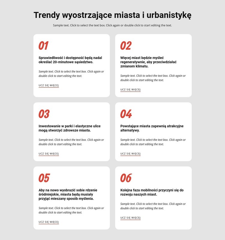 Trendy wyostrzające miasta Szablon HTML5