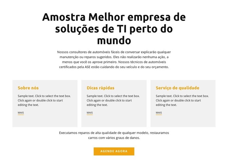 escritório de TI Design do site