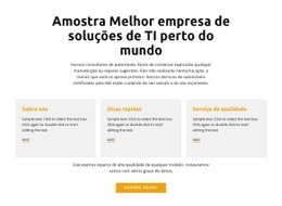 Modelo HTML5 Mais Criativo Para Escritório De TI