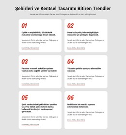 Şehirleri Keskinleştiren Trendler - HTML Web Sitesi Şablonu