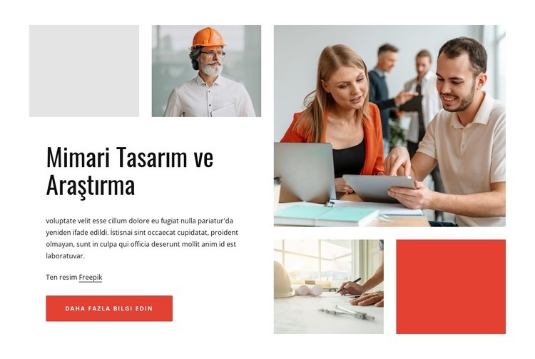 Mimari araştırma grubu HTML5 Şablonu