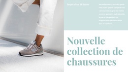 Nouvelle Collection De Chaussures - Mise En Page Multiple