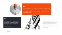 Texte Dans La Grille - Modèle Professionnel Personnalisable D'Une Page