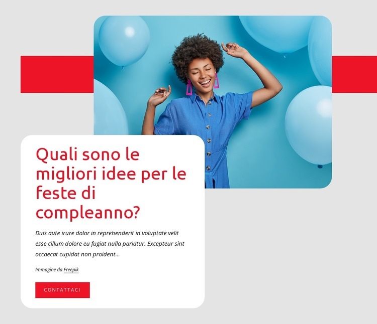 Festa di compleanno Modelli di Website Builder