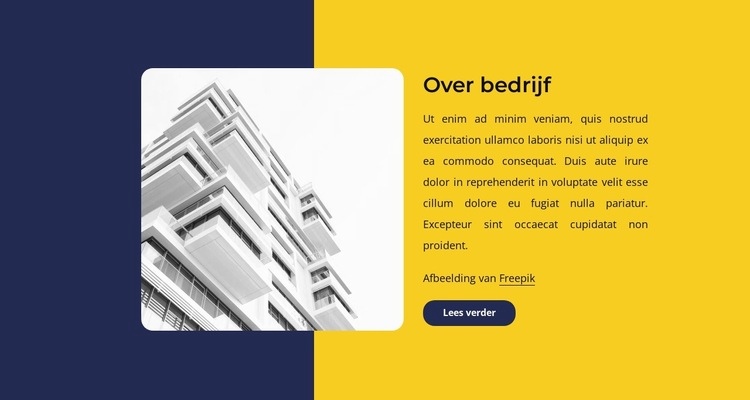 Architectenbureau in Londen HTML5-sjabloon