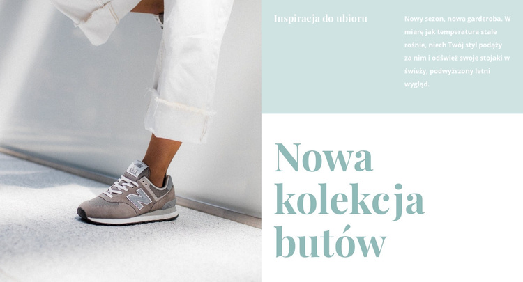 Nowa kolekcja butów Motyw WordPress